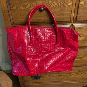 Large Red Croc bag